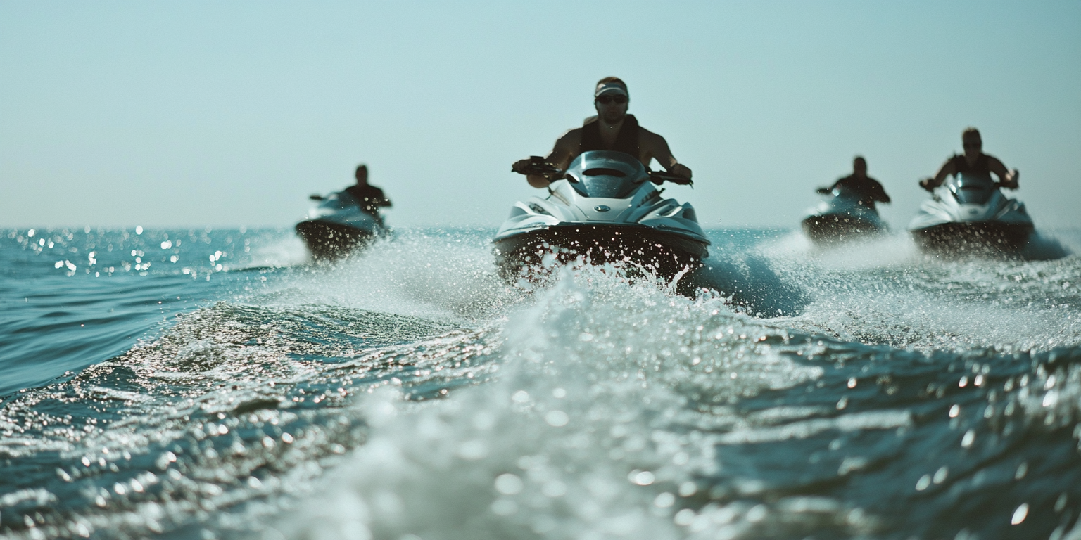 Skyline Jetski Yamaha WaveRunner on Lake Michigan in Chicago